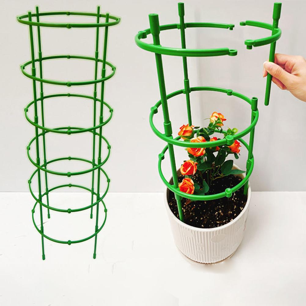 Terracotta Pot - Tomato Cages Trellis Plastic Column Vine