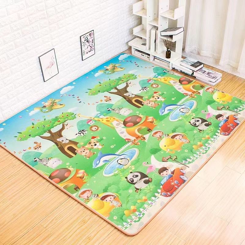 Repotting Mat - Baby Play Mat Doubel Sided Animals