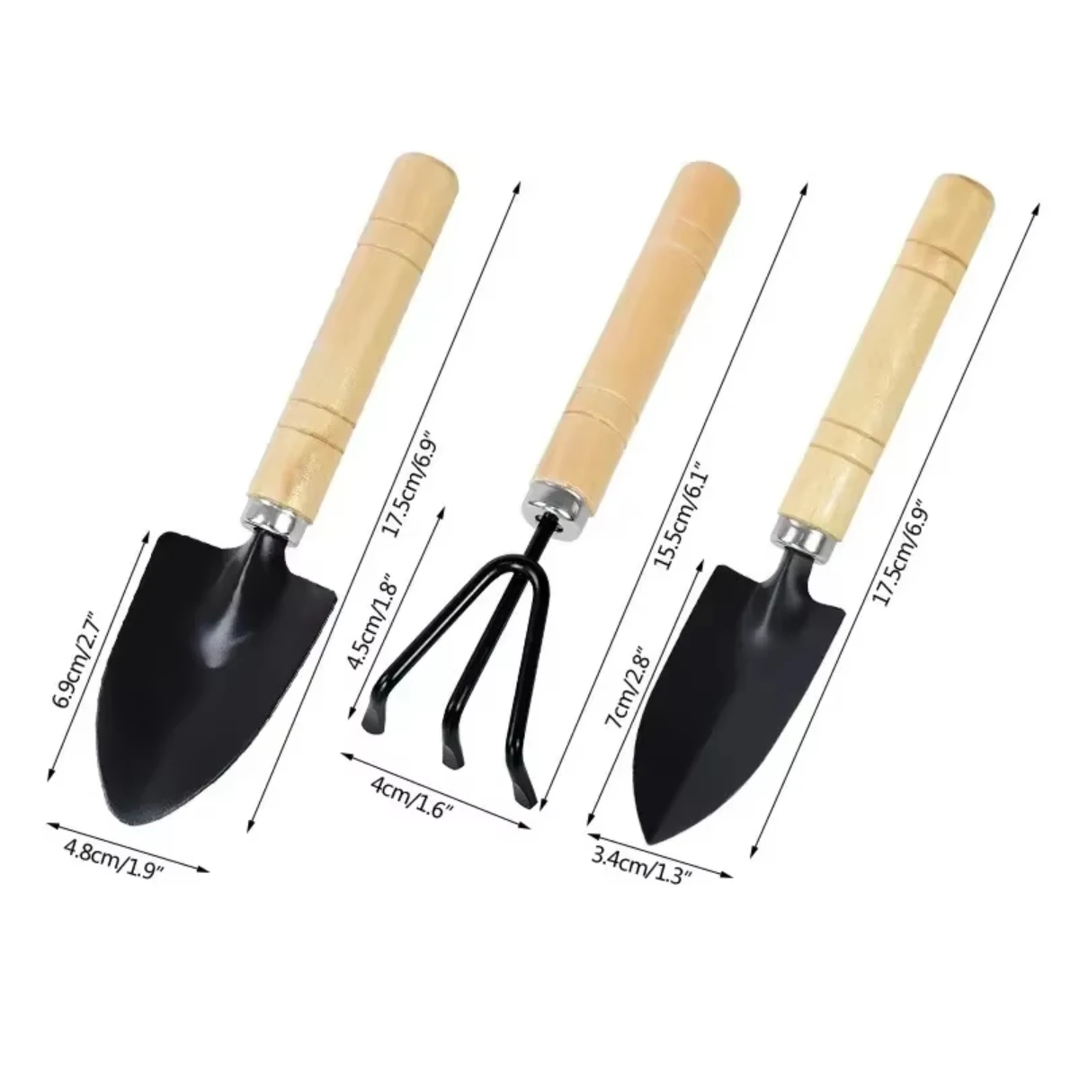 3Pcs/Set Mini Garden Tool Set  - Terracotta Pot 评论和价格