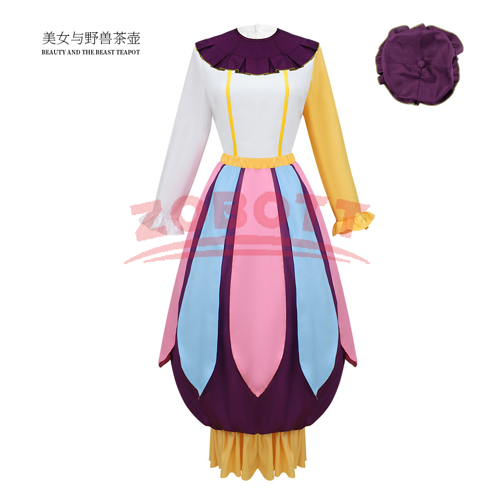 Tea Pot Mrs Potts Cosplay Long - Pothos 评论和价格