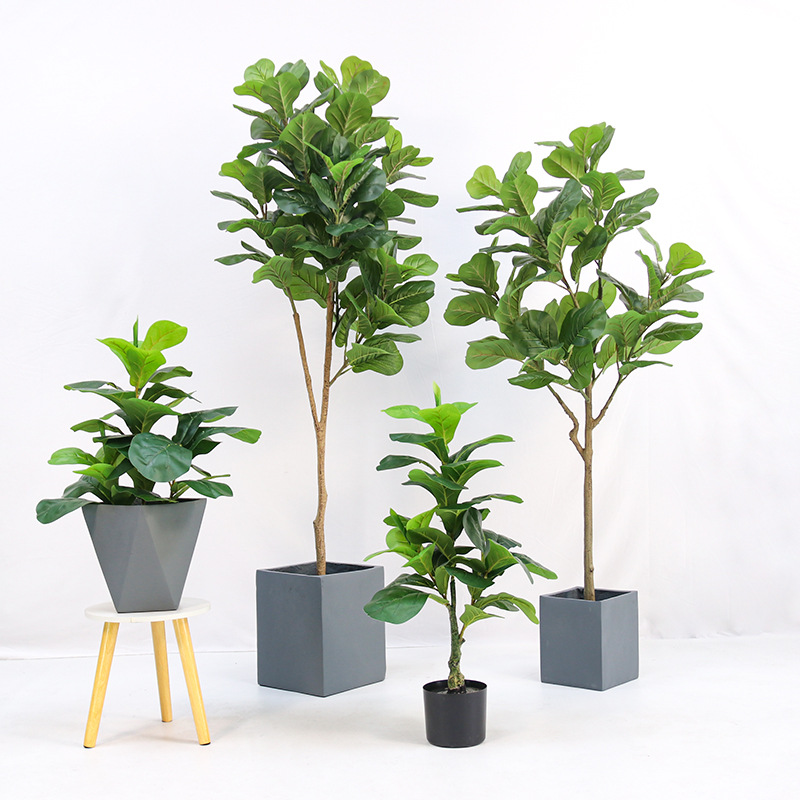 Artificial Plastic Potted Plan - Fiddle Leaf Fig 评论和价格