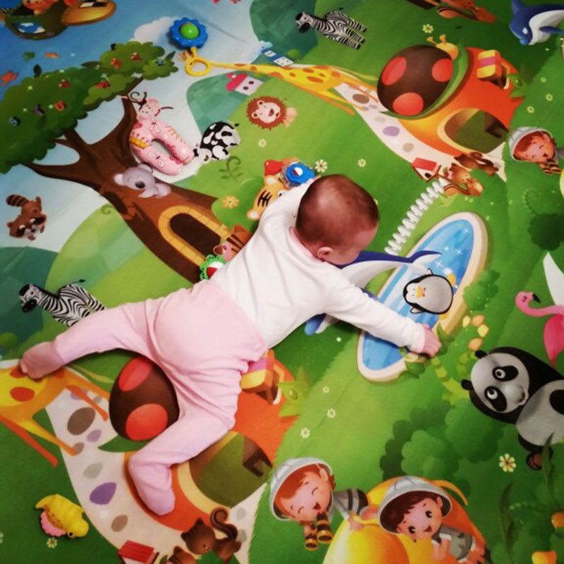 Baby Play Mat Doubel Sided Ani - Repotting Mat 评论和价格